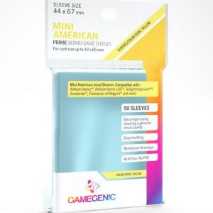 Plastfickor Prime Sleeves Mini American 44x67mm (Gul) GameGenic